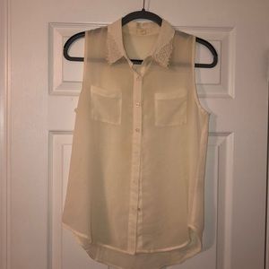 Sheer Button Down Shirt